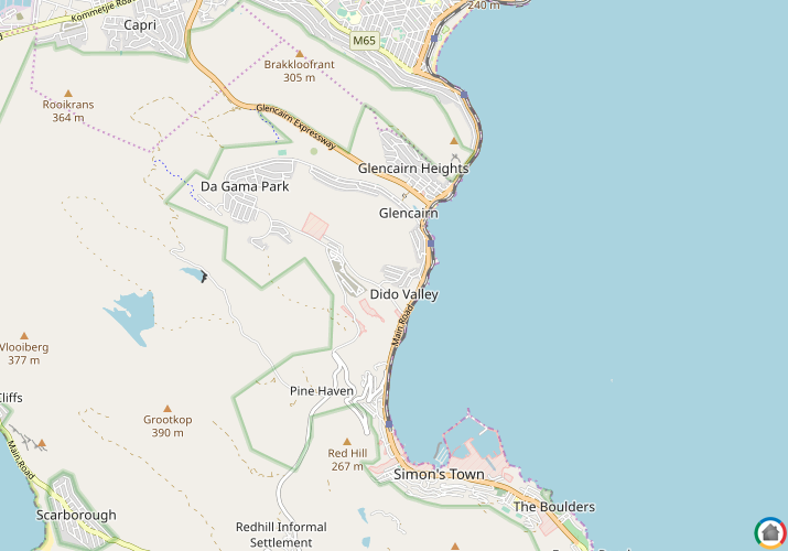 Map location of Glen Marine